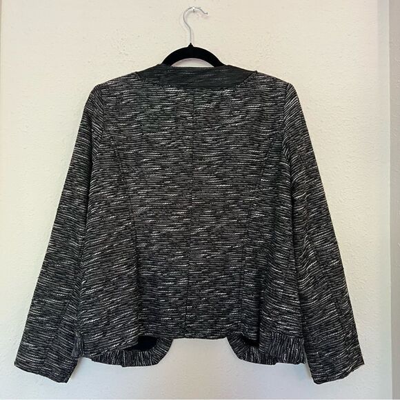 Chico’s Wool Blend Textured Blazer Jacket Size 1 / M(8) - Picture 7 of 9